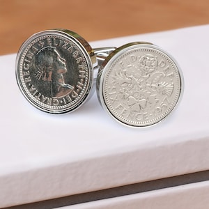 Lucky sixpence cufflinks| 1947, 1948, 1949, 1950,  1951, 1953, 1954, 1955, 1956, 1957, 1958, 1959, 1960, 1961, 1962,1963,1964,1965 1966,1967