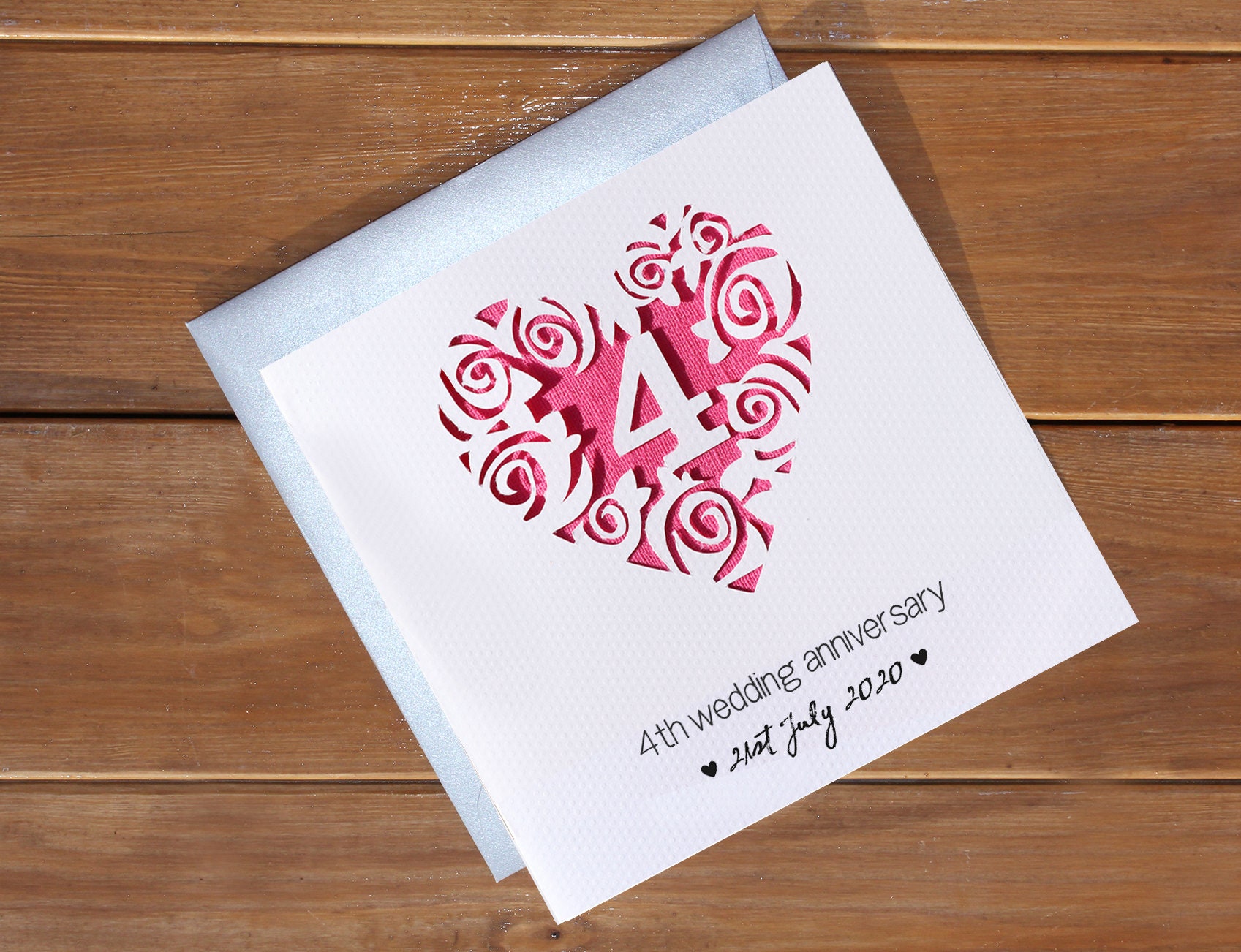 Huxters Carte De 4e Anniversaire De Mariage - Level Complete