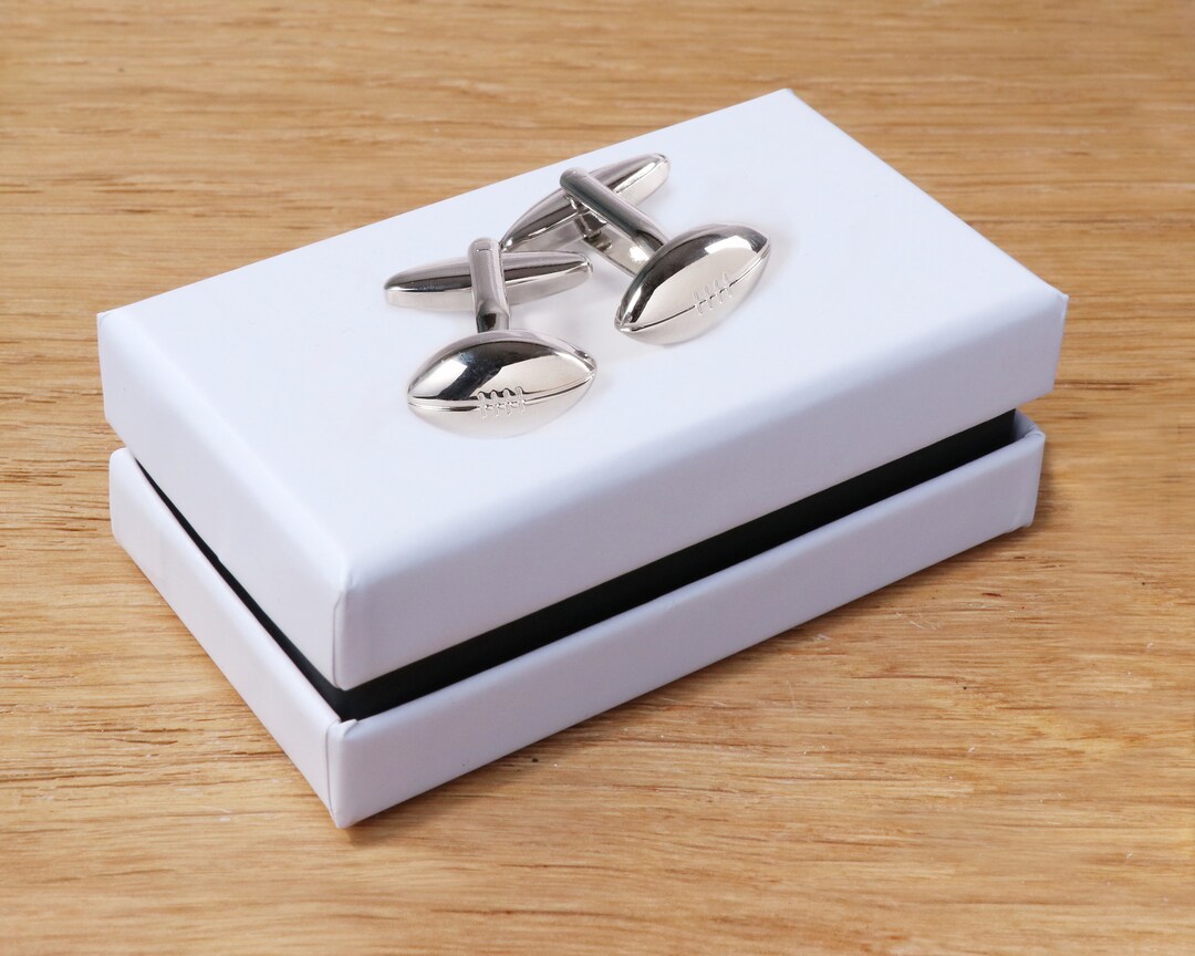 Rugby Ball Cufflinks Sports Fan Novelty Cufflinks Etsy UK