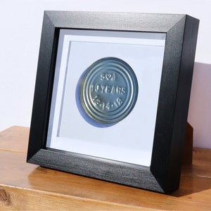 10th anniversary gift - Tin | framed tin | married 10 years | gift for husband him her wife | personalised