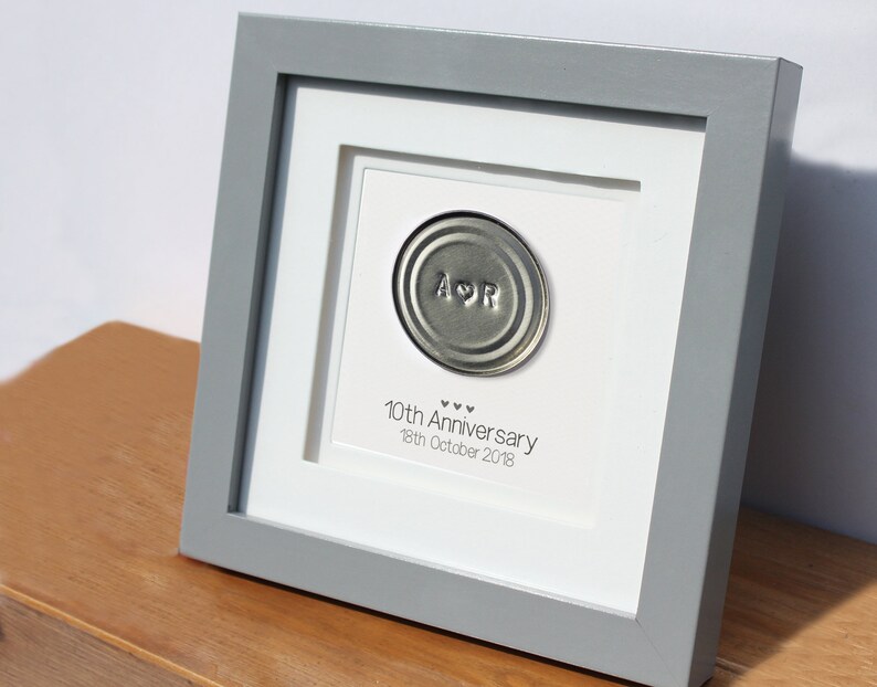Cadeau D Anniversaire De Mariage De 10eme Etain Marie Etsy