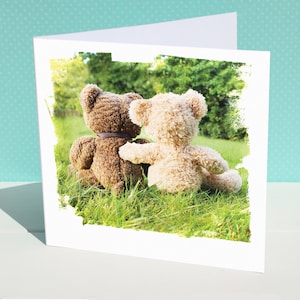 Carte d'amitié, carte de meilleurs amis, carte de soutien, carte de gros câlin, carte d'encouragement, carte de message positif, carte de jours heureux, carte de deuil