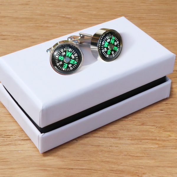 Compass Cufflinks Etsy UK