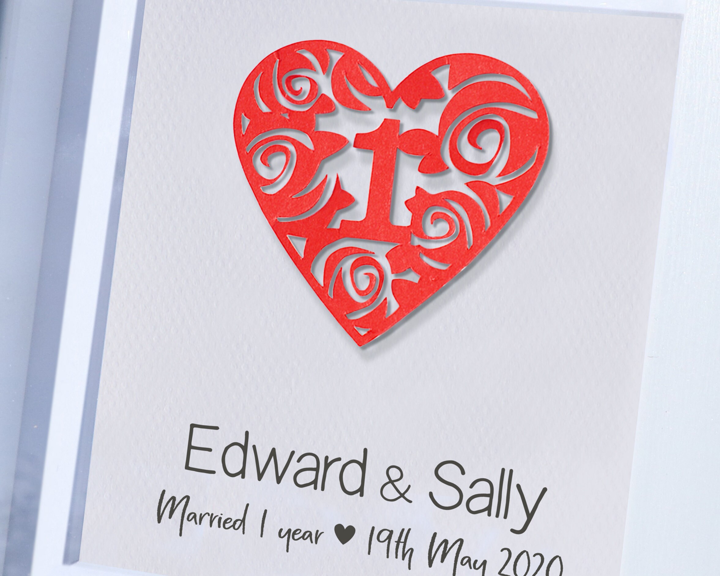 1. Hochzeitstag Geschenk verheiratet 1 Jahr Geschenk Etsy