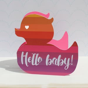 Hallo Baby, neue Babyankündigungskarte, neue Ankunftskarte, Neugeborenenankündigung, neues Babymädchen, schöne Babymädchenkarte, glückliche Babykarte