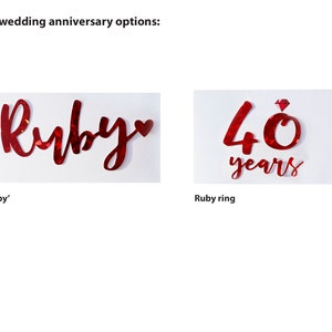 Ruby anniversary card | anniversary gift | married 40 years | 40th wedding anniversary | forty | card for husband wife friend | handmade image 7