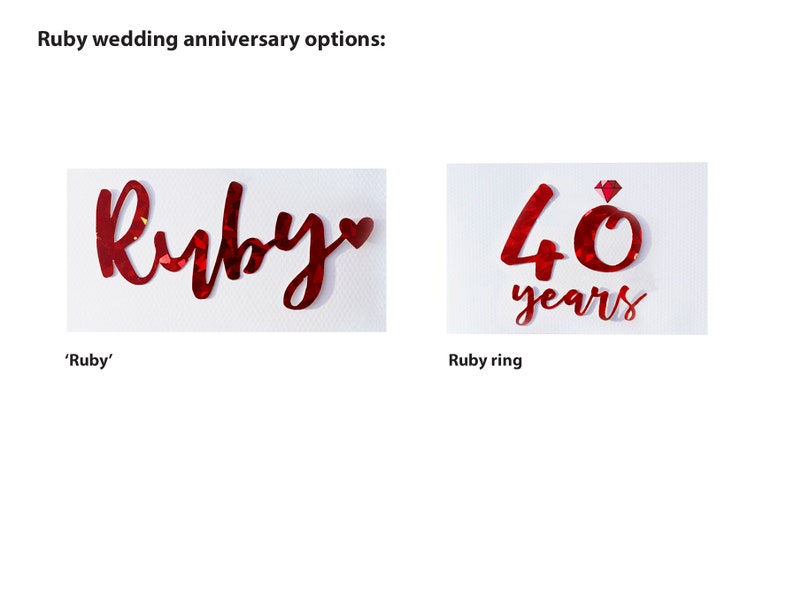 Ruby anniversary card | anniversary gift | married 40 years | 40th wedding anniversary | forty | card for husband wife friend | handmade image 7