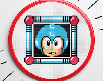 ロックマンステージセレクトクロスステッチパターン - Etsy 日本