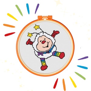 Twink Sprite Counted Cross Stitch Pattern ~ Rainbow Brite 1980s Cartoon ~ Instant PDF Download