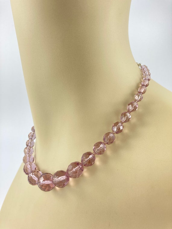 Purple Crystal Bead Choker, Vintage, Gift for Her… - image 4