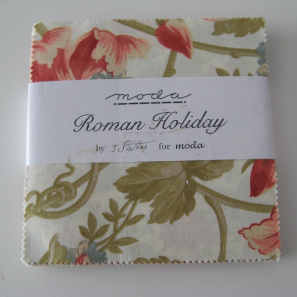 3 Sisters Roman Holiday Charm Pack quilting precut fabric OOP