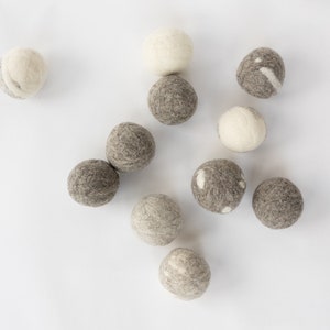 Wool dryer balls, All Natural Canadian quality handmade felted balls, environmentally friendly laundry room image 8