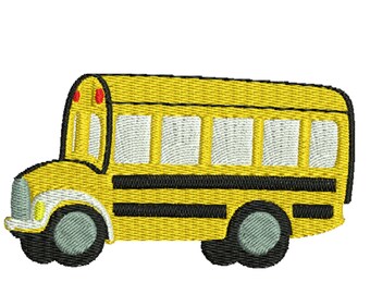 embroidery design school bus, vehicles