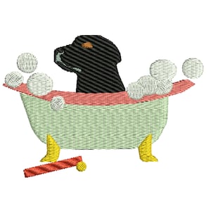 Labrador dog embroidery design dog