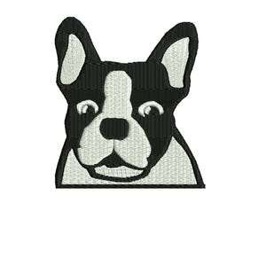 Boston Terrier embroidery design dog, Boston