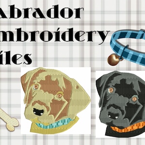 Labrador embroidery design