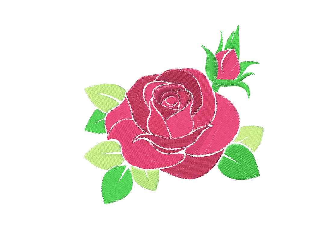 Rose Embroidery Design See Images for Size and Info, If You Would Like ...