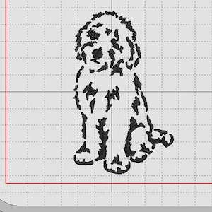 2 designs embroidery design Labradoodle 2 designs / also I have included PDF files of each design app 6 x 8 inches