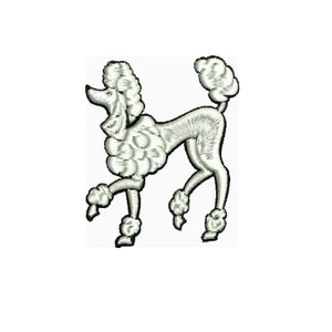 Poodle embroidery design dog