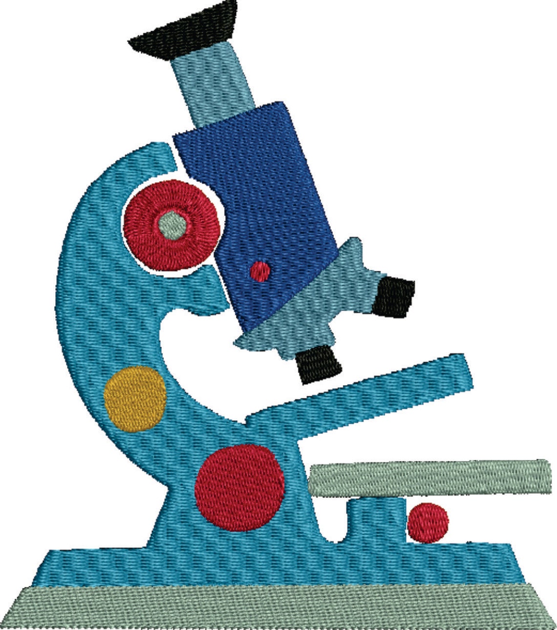 Science, Microscope Embroidery Design - Etsy