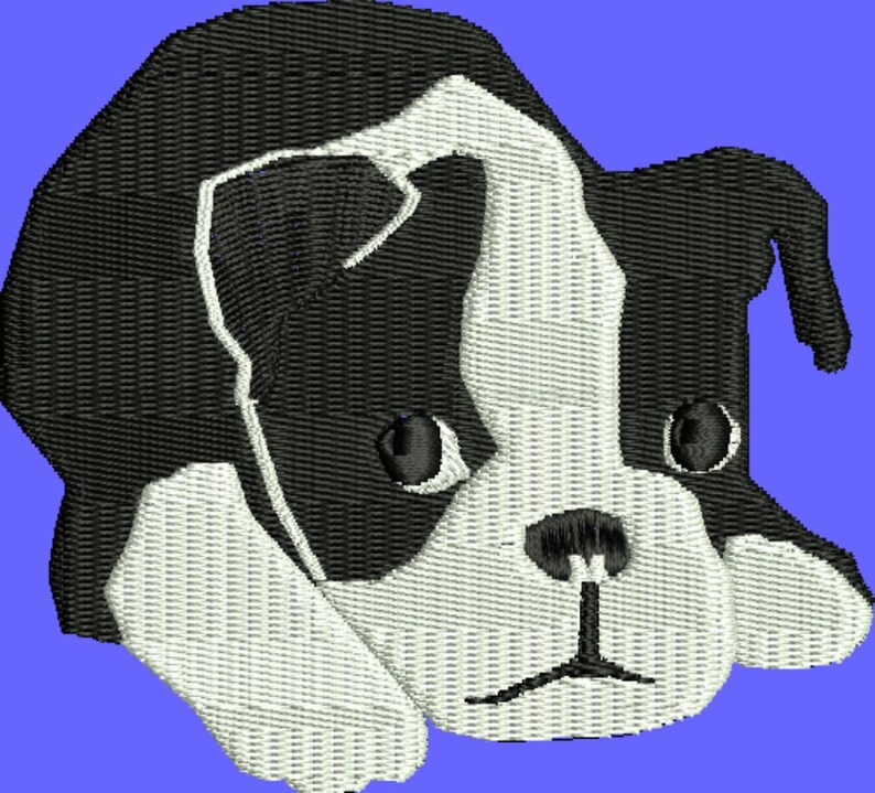 Boston embroidery design dog boston terrier  etsy Boston embroidery design dog boston terrier  etsy