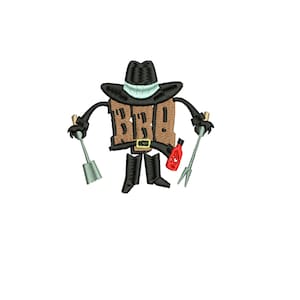 BBQ embroidery design