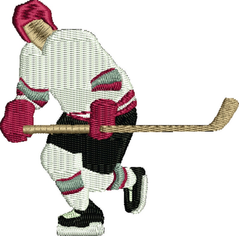 Hockey Player Embroidery Hockey Player Embroidery