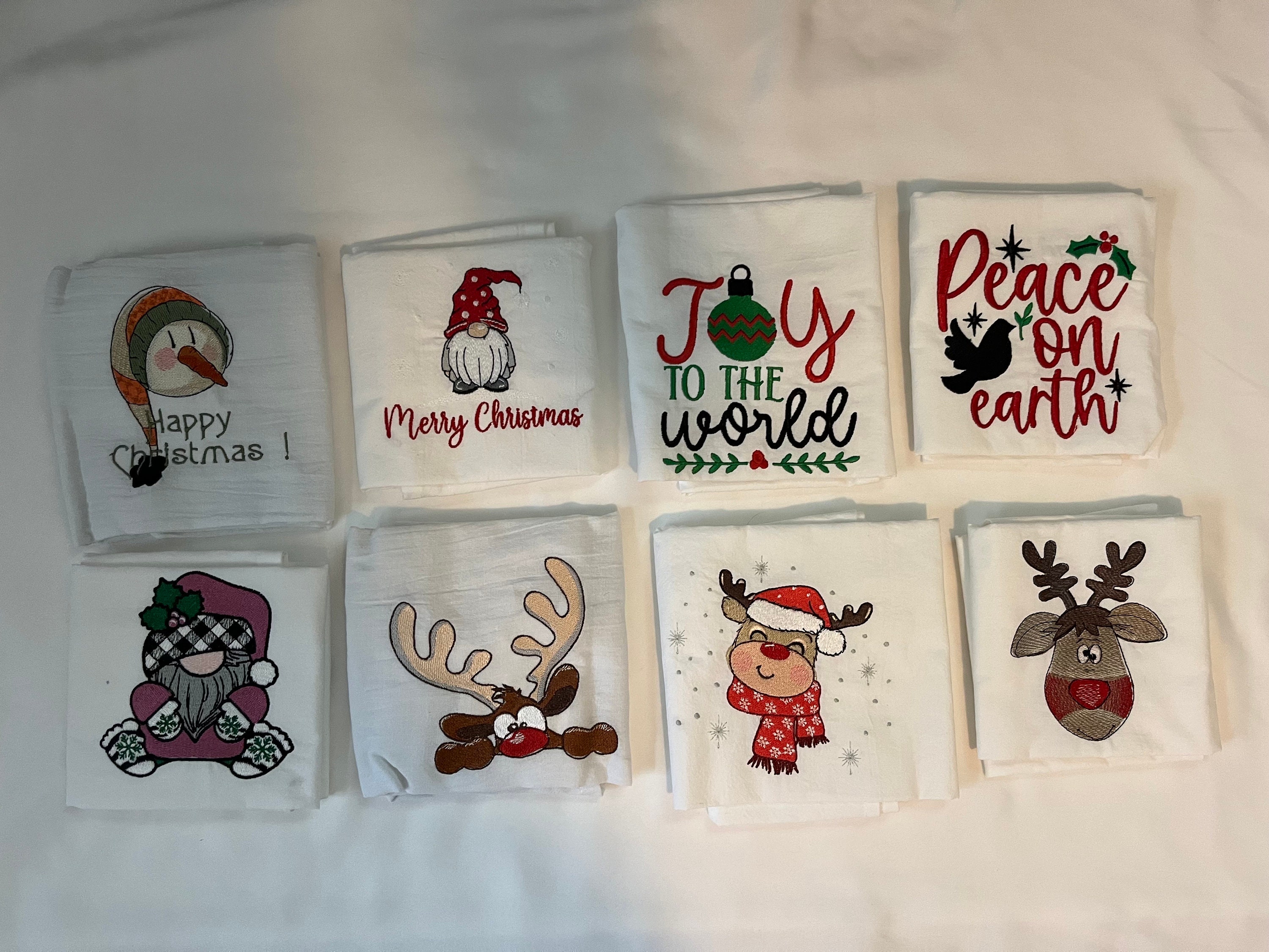 Christmas Flour Sack Towels