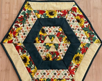 Fall/Autumn Hexagon Table Topper