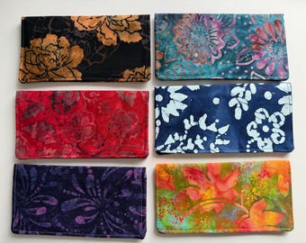 Batik Checkbook Covers