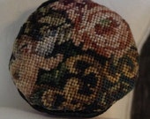 Dollhouse Miniature Micro Petit Point Pillow Plenty of Pattern