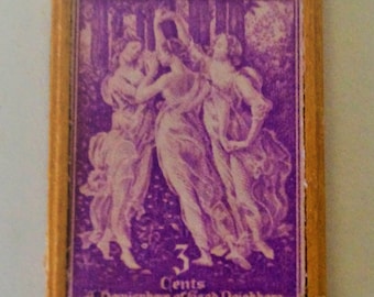 Dollhouse Framed Stamp: Botticelli &quot;The Three Graces&quot;
