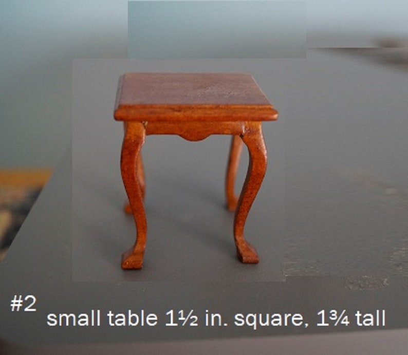 Miniature Tables Etsy