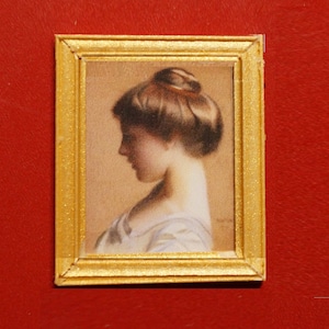 Dollhouse Fine Art Print; &quot;Head of a Young Girl&quot; by Wm Paxton