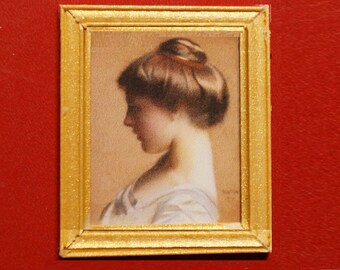 Dollhouse Fine Art Print; &quot;Head of a Young Girl&quot; by Wm Paxton