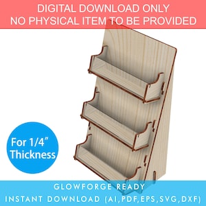 Laser Cut files for 3 Layers display for coaster / sticker / postcard / name card / candle / soap handmade product Glowforge SVG files Ready