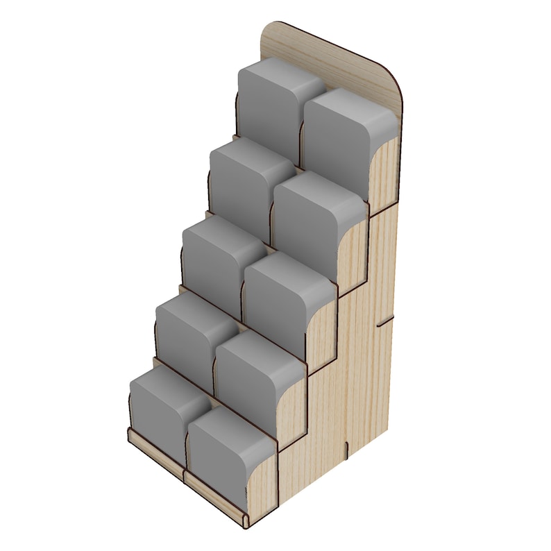 4 Inch Coaster Display Stand With 10 Pockets Countertop Retail Etsy UK