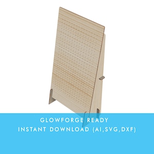 375 Holes Pegboard Style Earring Display Stand Vector file for laser cut,  for Store Display, Glowforge File Ready to Cut