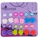 Rose Flower and 8mm Faux Pearl Bead Magnetic Earrings, 12 Pairs, for Teen girls Womens