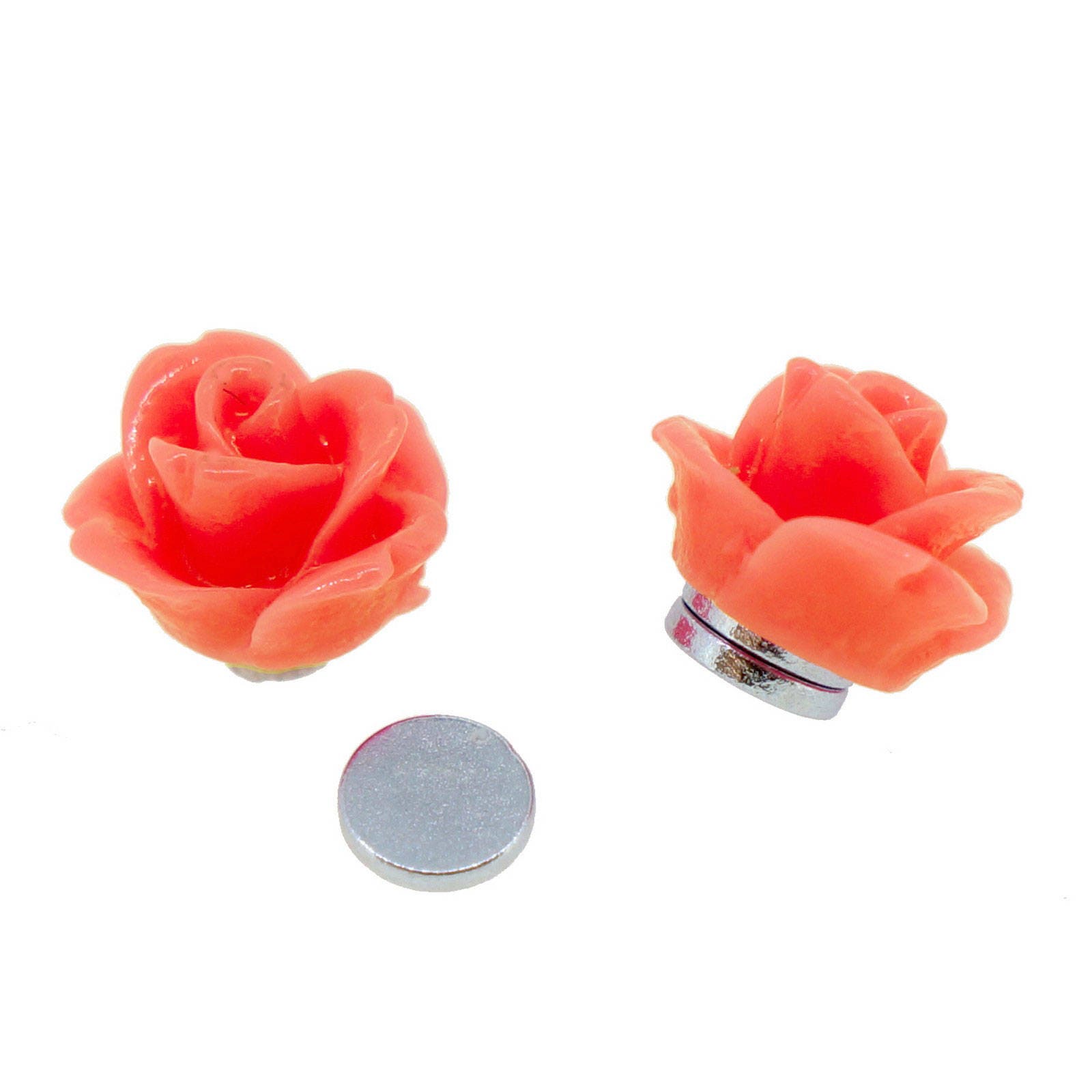 Rose Flower Earrings 8 Colors non pierced for Teen Etsy