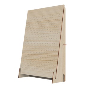 450x600mm 480 Gaten Pegboard Style Earring Display Stand vector bestand voor laser cut, Glowforge SVG, voor Juwelier Display