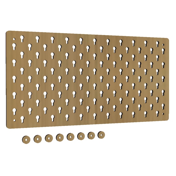 48x24cm Wall Keyhole Pegboard Vector File for Laser Cut Ready Etsy