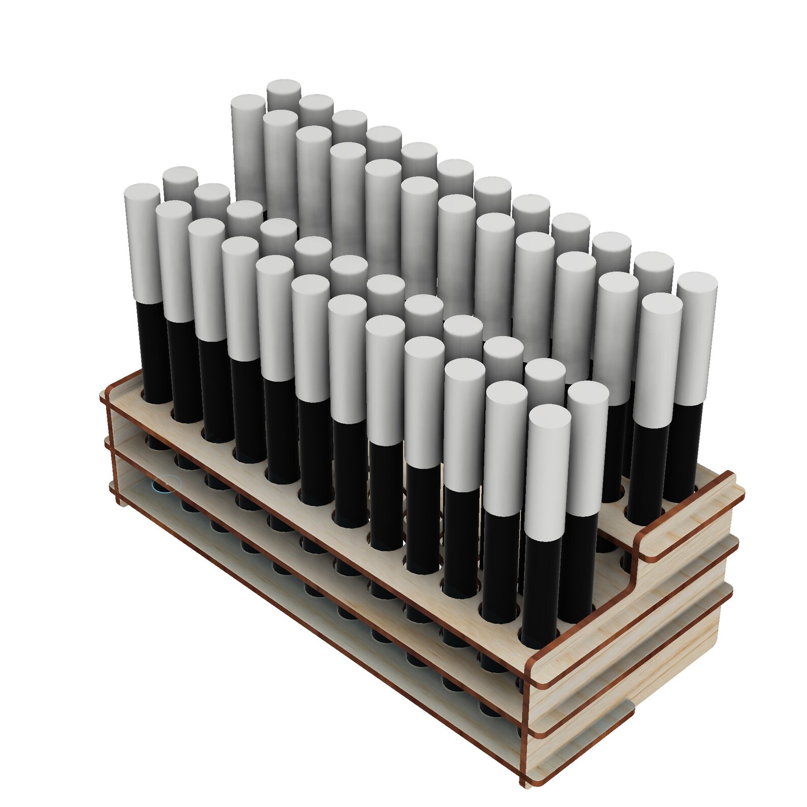 Laser Cut Files for Pen Display Stand, Marker Display Holder, Lip Stick ...