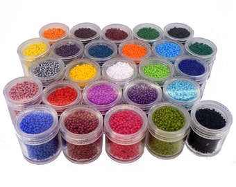 Glass Seed Beads, Baking Varnish, Opaque Colors, Round, Size 11/0 about 2mm, Beading Supplies for Jewelry DIY Making, Many Color available
