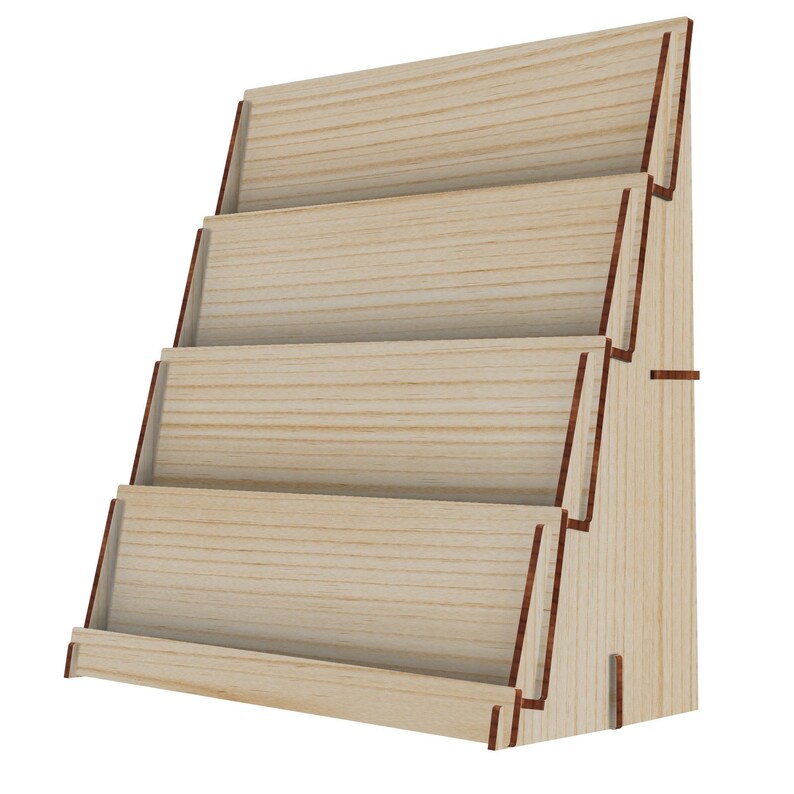 Laser Cut File for 4 Tier Display Stand 18