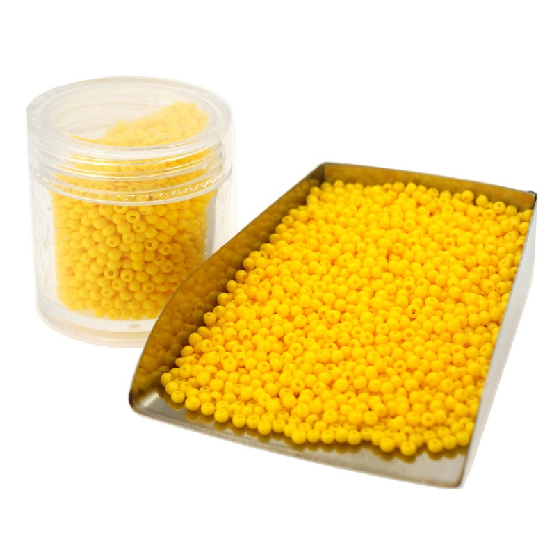 Glass Seed Beads Baking Varnish Opaque Colors Round Size Etsy