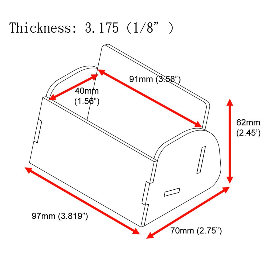 Name Card Holder / Business Card Display Holder Laser Cut Etsy