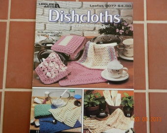 Crocheted Dishcloths - Pattern Leaflet, c.1991
