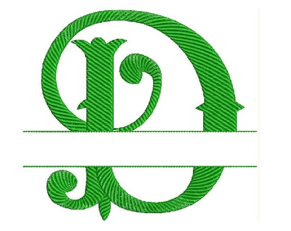 Monogram fonts letter d embroidery designs instant download  etsy