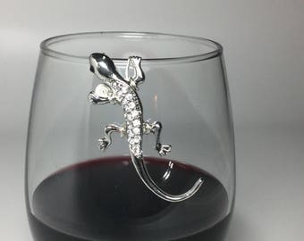 Gecko Female Wine Glass Marker